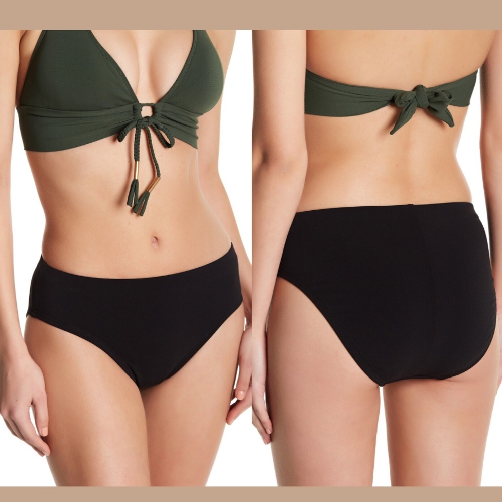 NEW Robin Piccone Ava High‎ Waist Bikini Bottom MED